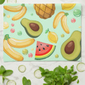 Frisches Sommerkulstmuster Geschirrtuch (Gefaltet)