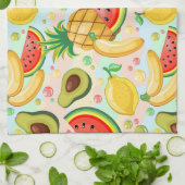 Frisches Sommerkulstmuster Geschirrtuch (Gefaltet)