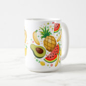 Frisches Sommerkulstmuster Kaffeetasse (VorderseiteRechts)