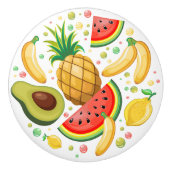 Frisches Sommerkulstmuster Keramikknauf (Vorderseite)