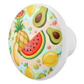 Frisches Sommerkulstmuster Keramikknauf (Rechts)