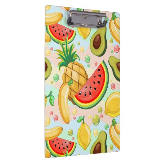 Frisches Sommerkulstmuster Klemmbrett (Rechts)