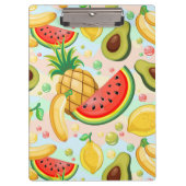 Frisches Sommerkulstmuster Klemmbrett (Vorderseite)