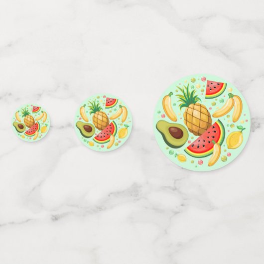 Frisches Sommerkulstmuster Konfetti (Vorderseiten)