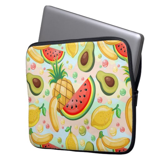 Frisches Sommerkulstmuster Laptopschutzhülle (Vorderseite Links)