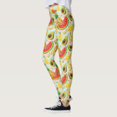 Frisches Sommerkulstmuster Leggings (Links)