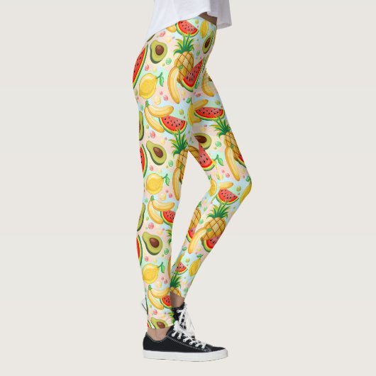 Frisches Sommerkulstmuster Leggings (Rechts)