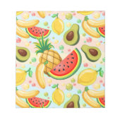 Frisches Sommerkulstmuster Notizblock (Vorderseite)