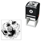 Frisches Sommerkulstmuster Permastempel (Beispiel)