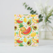 Frisches Sommerkulstmuster Postkarte (Stehend Vorderseite)