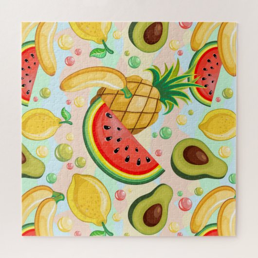 Frisches Sommerkulstmuster Puzzle (Horizontal)