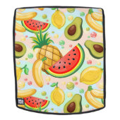 Frisches Sommerkulstmuster Rucksack (Abnehmbare Front)