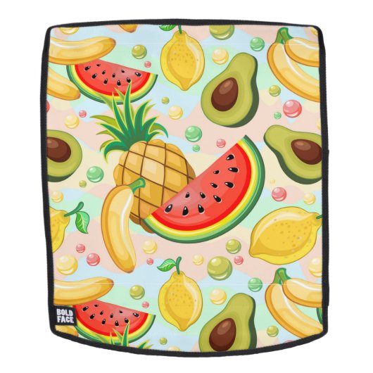 Frisches Sommerkulstmuster Rucksack (Abnehmbare Front)