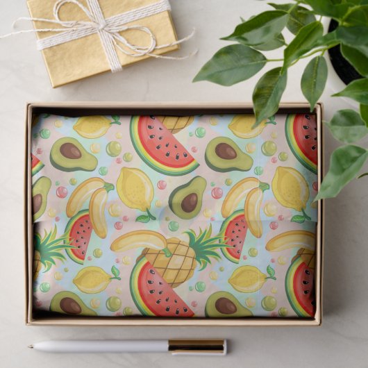 Frisches Sommerkulstmuster Seidenpapier (Geschenk)