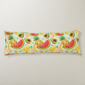 Frisches Sommerkulstmuster Seitenschläferkissen (Rückseite)