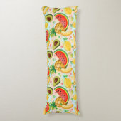 Frisches Sommerkulstmuster Seitenschläferkissen (Vorderseite Vertikal)