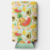 Frisches Sommerkulstmuster Selters Dosenkühler (Vorderseite)