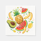 Frisches Sommerkulstmuster Serviette (Vorderseite)