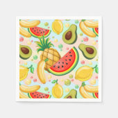 Frisches Sommerkulstmuster Serviette (Vorderseite)