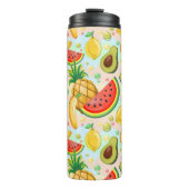 Frisches Sommerkulstmuster Thermosbecher (Vorderseite)