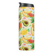 Frisches Sommerkulstmuster Thermosbecher (Nach rechts gedreht)