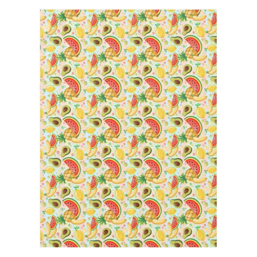 Frisches Sommerkulstmuster Tischdecke (Vorderseite)