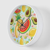 Frisches Sommerkulstmuster Uhr (Winkel)