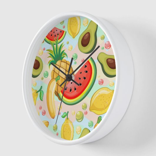 Frisches Sommerkulstmuster Uhr (Winkel)