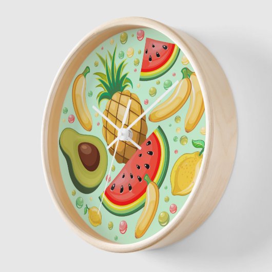 Frisches Sommerkulstmuster Uhr (Winkel)