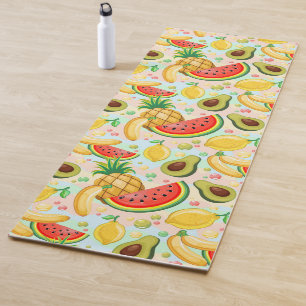 Frisches Sommerkulstmuster Yogamatte