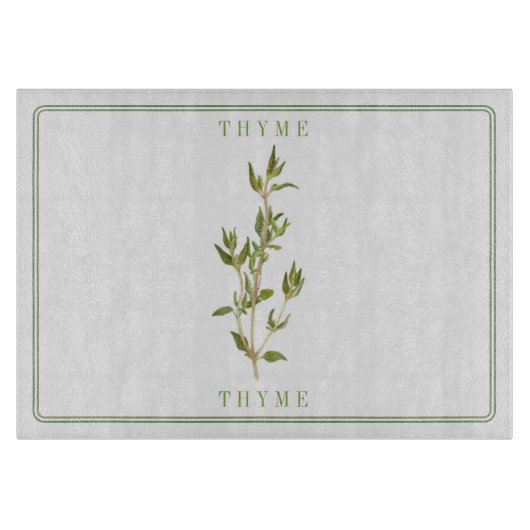 FRISCHES THYME 11x8 Glasschneider Schneidebrett (Vorderseite)