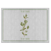 FRISCHES THYME 15x11 Glasschneidebrett Schneidebrett (Vorderseite)