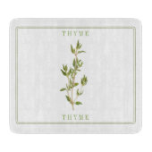 FRISCHES THYME 6x7 Glas-Schneidebrett Schneidebrett (Vorderseite)
