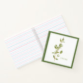 FRISCHES THYME 8.5x8.5 SpiralNotebook - Grün Notizblock (Innenseite)
