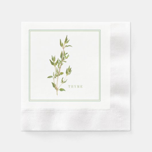 FRISCHES THYME Cocktailpapier Napkins Serviette (Vorderseite)