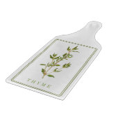 FRISCHES THYME Glas-Schneidebrett Paddel Schneidebrett (Ecke)