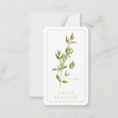 FRISCHES THYME-Lesezeichen - 3.5x2-Karte + Text Mitteilungskarte (Vorderseite)