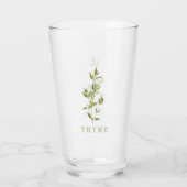 FRISCHES THYME Pint Trinkglas Glas (Rückseite)