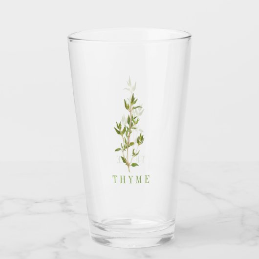 FRISCHES THYME Pint Trinkglas Glas (Vorderseite)