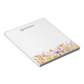 Frisches und modernes Blumendesign Notizblock (angewinkelt)