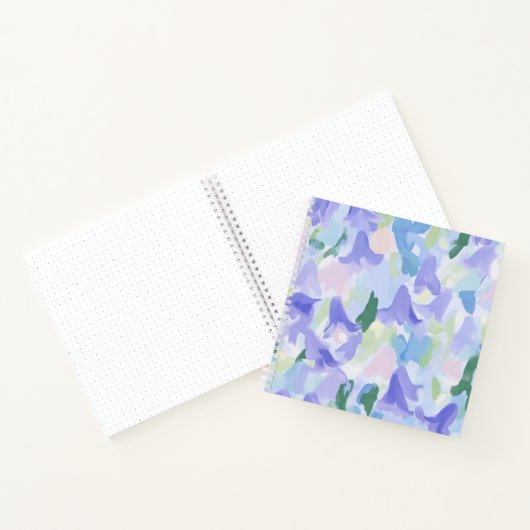 Frisches und sauberes Bluebells-Quadrativ-Notebook Notizblock (Innenseite)