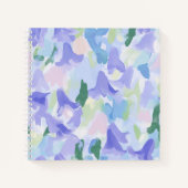 Frisches und sauberes Bluebells-Quadrativ-Notebook Notizblock (Vorderseite)