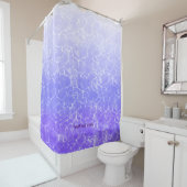 Frisches und sauberes, klares lila Wasser Duschvorhang (Beispiel)