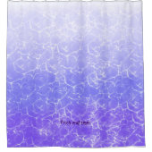 Frisches und sauberes, klares lila Wasser Duschvorhang (Vorderseite)