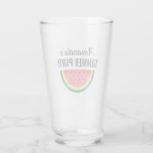 Frisches Wassermelonen-Slip Party Glas (Rückseite)