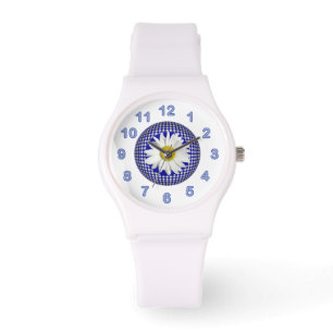 Frisches weißes Gänseblümchen Armbanduhr