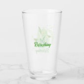 Frisches Zitrus-Lime-Design Glas (Rückseite)
