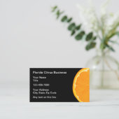 Frisches Zitrusfrüchtethema Visitenkarte (Stehend Vorderseite)