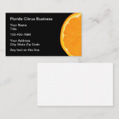 Frisches Zitrusfrüchtethema Visitenkarte (Vorne/Hinten)