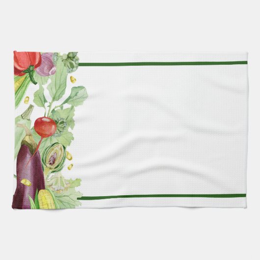 Frischfarmer-Markt-Veggies Geschirrtuch (Horizontal)